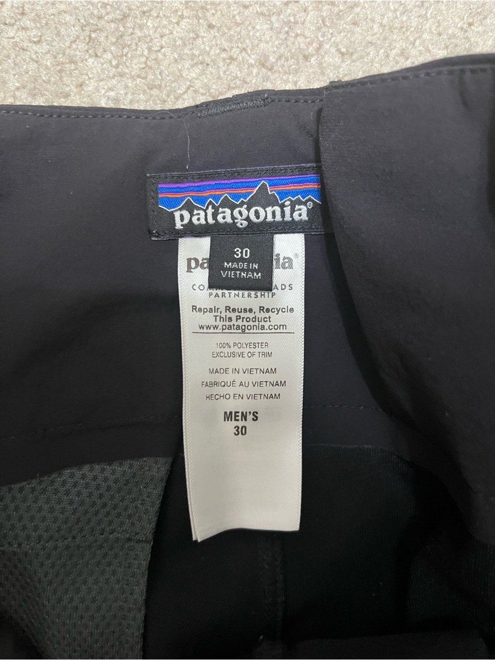 Patagonia Simul Alpine Pants Men’s Size 30 Black Soft Shell Hiking Climbing - Picture 4 of 4
